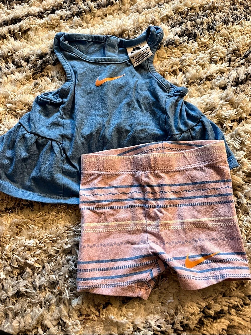 Nike Baby Athletic Matching Set Blue & Pink Size 12M